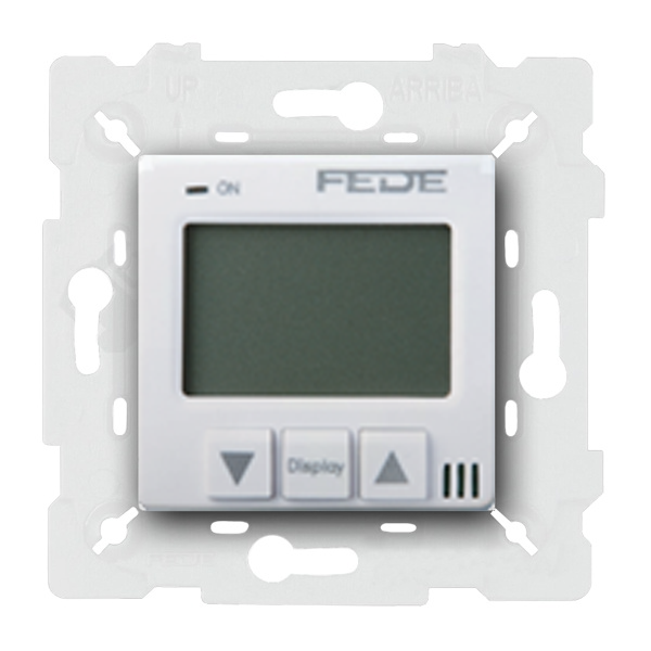  Терморегулятор для теплого пола с внешним датчиком Fede Vintage Corinto Белый (в сборе)